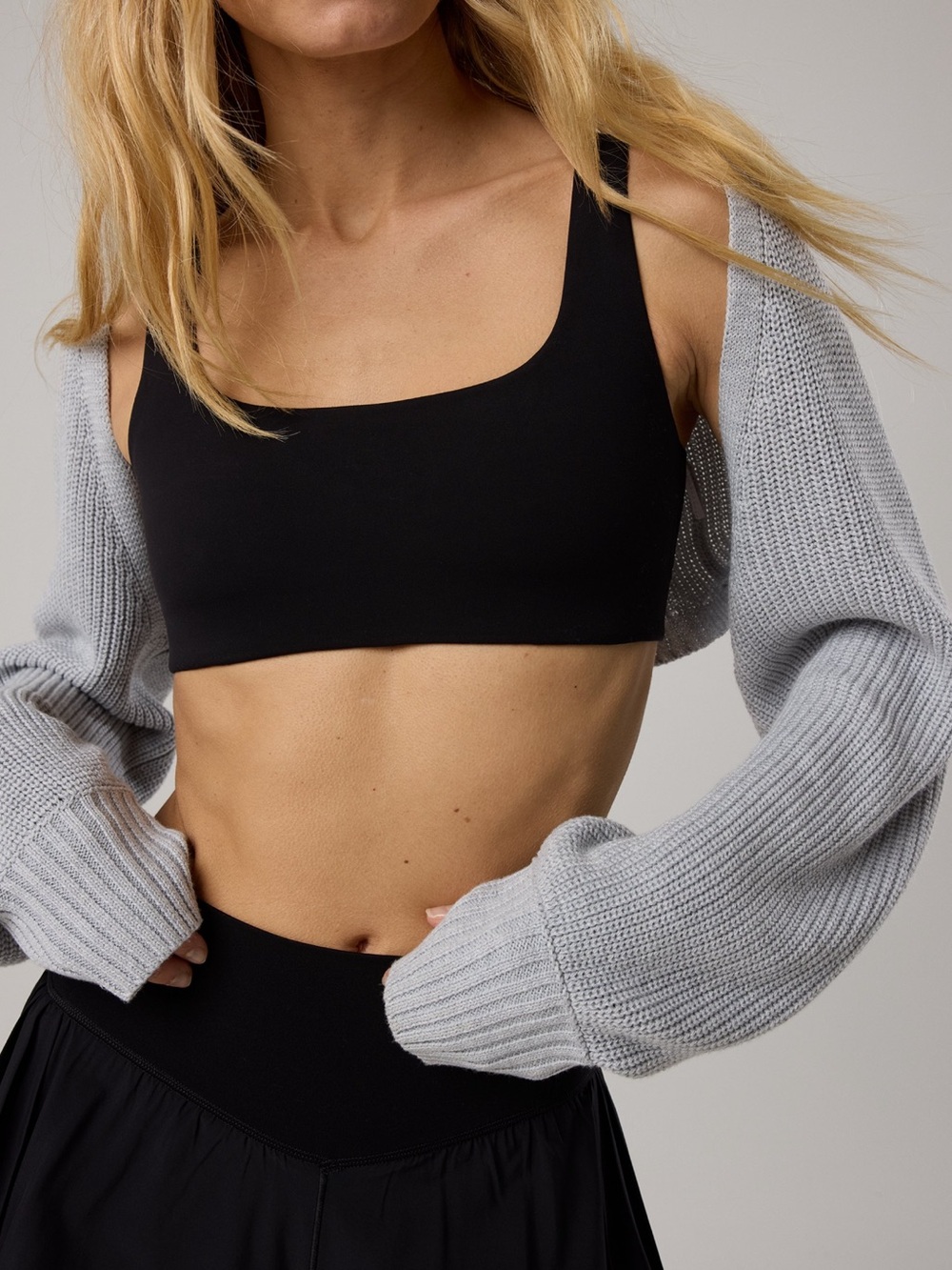 NWOT aerie XTRA Classic Sports Bra Large in True Black